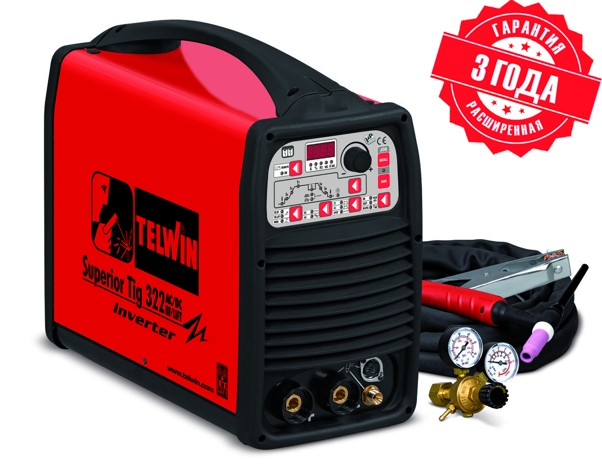 Сварочный аппарат TELWIN SUPERIOR TIG 322 AC/DC