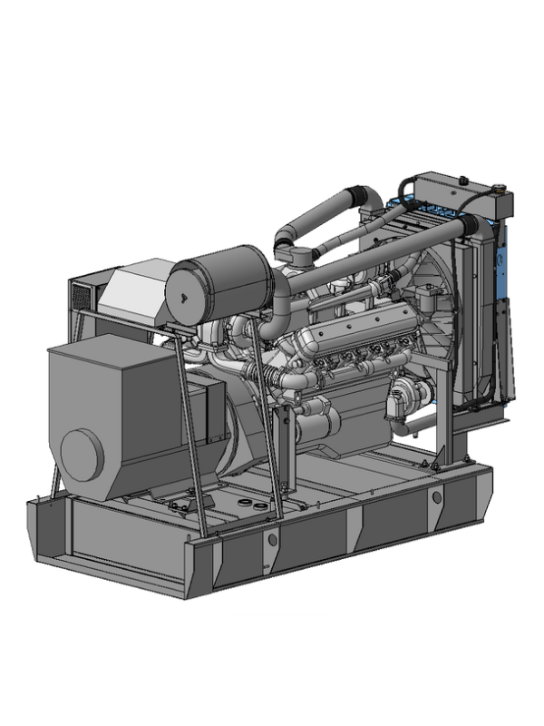 Дизельная электростанция с генератором ДЭУ-200.ХР-ЯС (Россия)