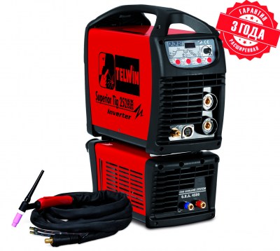 Сварочный аппарат TELWIN SUPERIOR TIG 252 AC/DC VRD AQUA